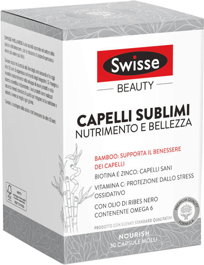 Swisse Beauty Capelli Sublimi Integratore di Vitamine e Minerali 30 Capsule