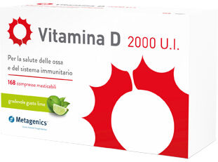 Metagenics Vitamina D Vitamina D 2000 Ui 168 Compresse Masticabili