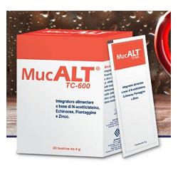 Mucalt TC 600 Integratore Benesse Vie Respiratorie 20 Bustine 4 g