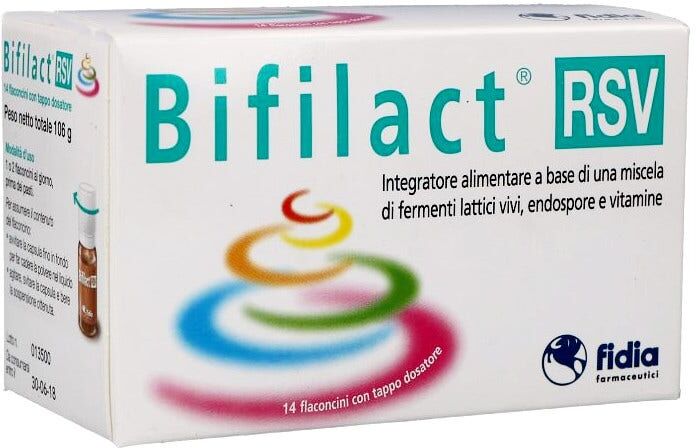 Fidia Bifilact RSV Integratore Fermenti Lattici Vivi 14 Flaconcini