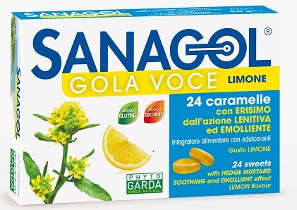 Phyto Garda Sanagol Gola Voce Gusto Limone 24 Caramelle