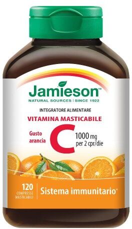 Jamieson VITAMINA C masticabile gusto ARANCIA 120 COMPRESSE