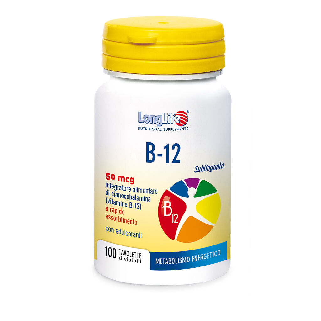 Longlife vitamina B12 sublinguale (50 mcg)