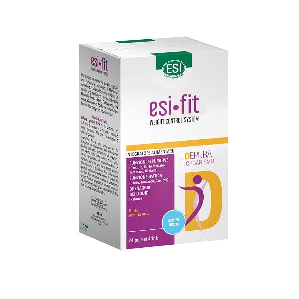 ESI -fit D Depura L'organismo 24 Pocket Drink Da 20 Ml Gusto Arancia Rossa