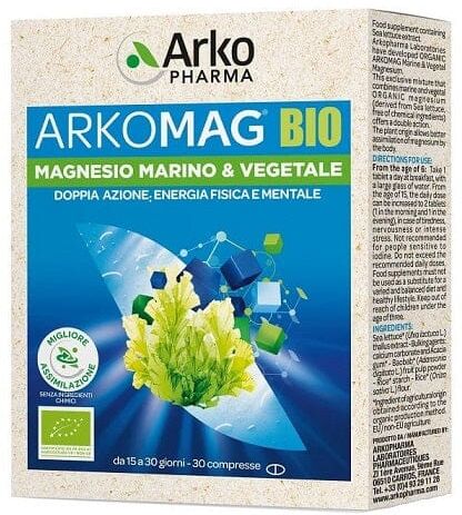 ARKOPHARMA Arkomag Bio Magnesio Marino & Vegetale 30 Compresse