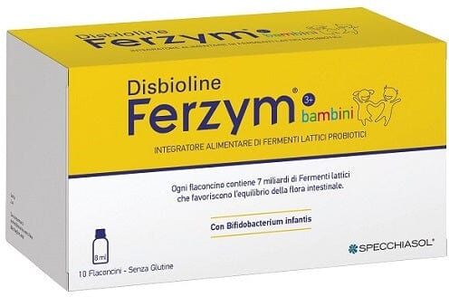 SPECCHIASOL Disbioline Ferzym Bambini 10 Flaconcini Da 8 Ml