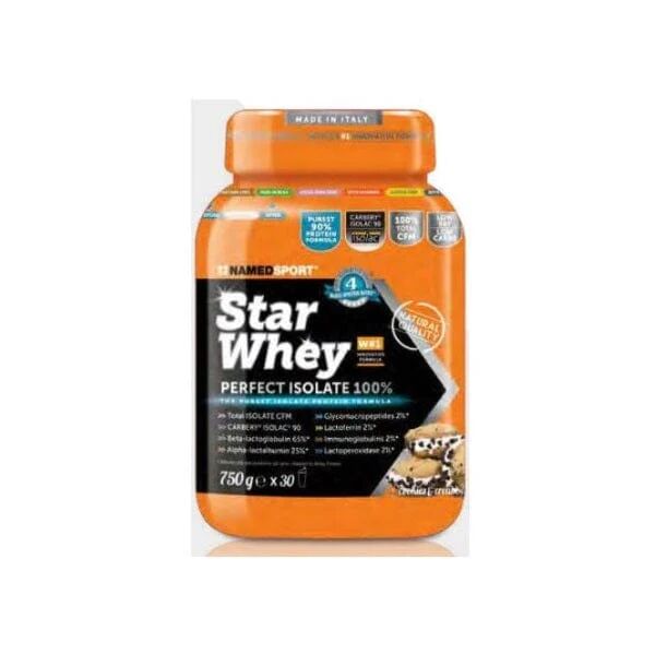 NAMEDSPORT Star Whey Perfect Isolate 100% 750 g Gusto Banana Bourbon