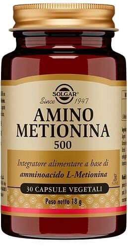 SOLGAR Amino Metionina 500 Integratore 30 Capsule Vegetali