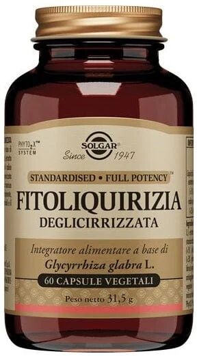 SOLGAR Fitoliquirizia Deglicirrizzata 60 Capsule Vegetali