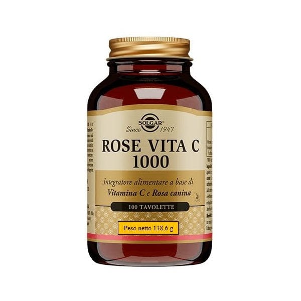 SOLGAR Rose Vita C 1000 Integratore 100 Tavolette