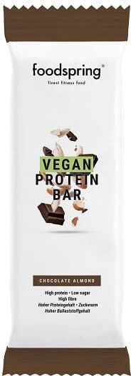 FOODSPRING Vegan Protein Bar Cioccolato e Mandorla 60 g