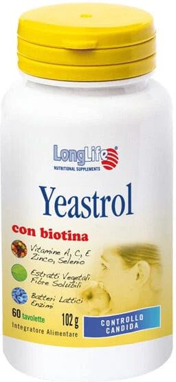 LONGLIFE Yeastrol Con Biotina Integratore Alimentare 60 Tavolette