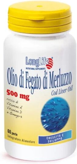 LONGLIFE Olio Di Fegato Di Merluzzo 500 Mg 60 Perle