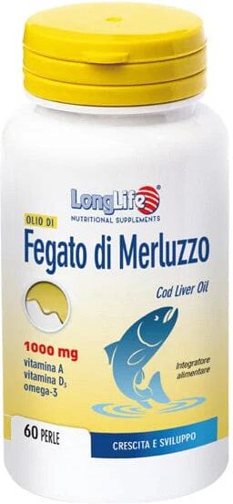 LONGLIFE Olio Di Fegato Di Merluzzo 1000 Mg 60 Perle