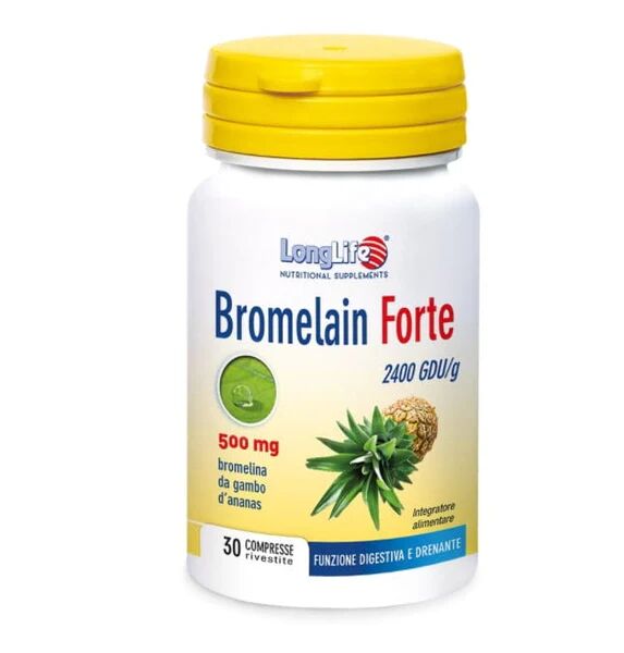 LONGLIFE Bromelain Forte 30 Compresse Rivestite