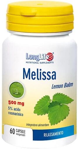 LONGLIFE Melissa Integratore Alimentare 500 Mg 60 Capsule