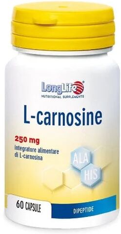 LONGLIFE L-carnosine Integratore Alimentare 250 Mg 60 Capsule