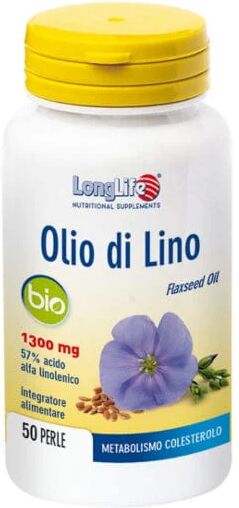 LONGLIFE Olio Di Lino Bio 1300 Mg 50 Perle