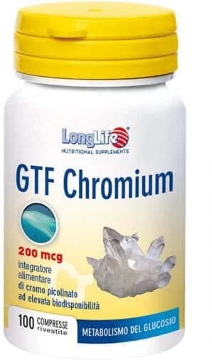 LONGLIFE Gtf Chromium 200 Mcg 100 Compresse