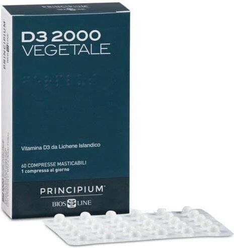 BIOS LINE Principium D3 2000 Vegetale 60 Compresse Masticabili