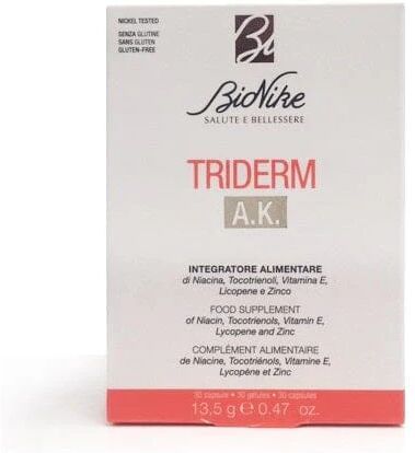 BIONIKE Triderm A.K. Integratore Alimentare 30 Capsule