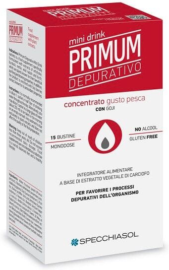 SPECCHIASOL Primum Depurativo Minidrink Pesca 15 Stick Da 10 Ml