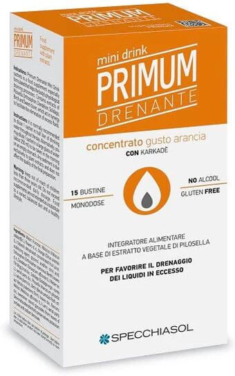 SPECCHIASOL Primum Drenante Minidrink Arancia 15 Stick Da 10 Ml