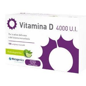 METAGENICS BELGIUM bvba VITAMINA D 4000UI 168 COMPRESSE MASTICABILI