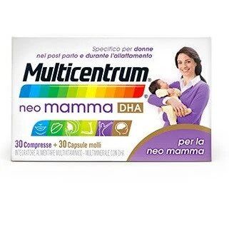 GLAXOSMITHKLINE C.HEALTH.Srl MULTICENTRUM NEO MAMMA DHA 30 COMPRESSE + 30 CAPSULE MOLLI