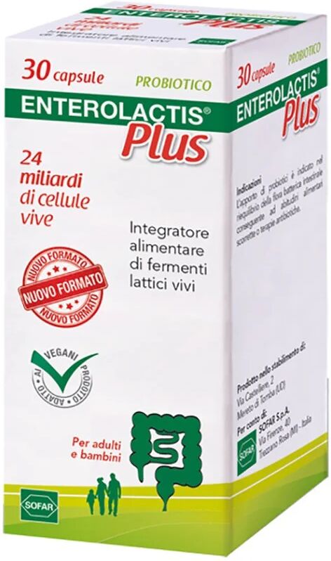 SOFAR SpA Enterolactis Plus Fermenti Lattici Probiotici 30 capsule