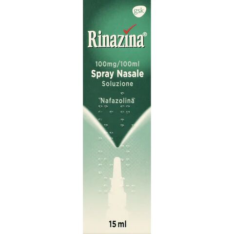Glaxosmithkline C.Health.Srl Rinazina Spray Nasale 15ml 0,1%