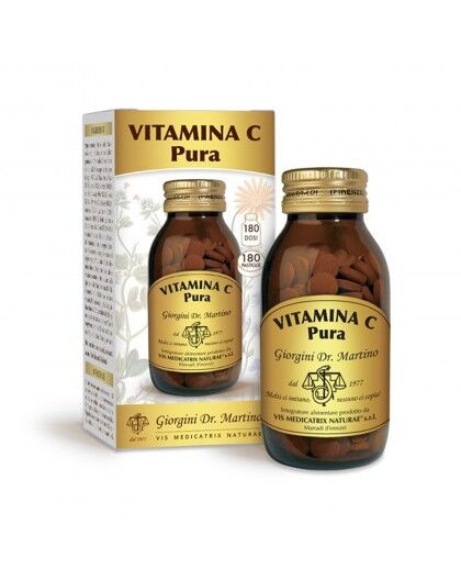 Vitamina C Pura 90 gr 180 Pastilie Dr. Giorgini Antiossidante Stanchezza