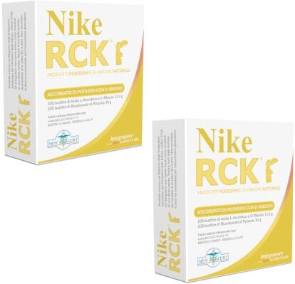 New Mercury NIKE RCK Ascorbato di Potassio con D-Ribosio 2X200 Bustine Antiossidante nuova confezione