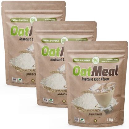 Daily Life Instant Oatmeal farina d'avena 3 X 1 kg gusto Irish cream