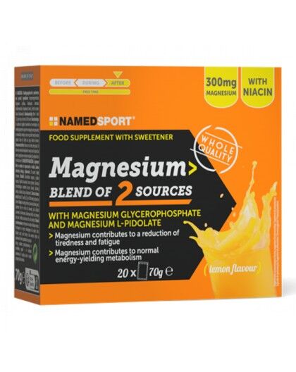 Named Sport Magnesium blend of 2 sources 20 bustine