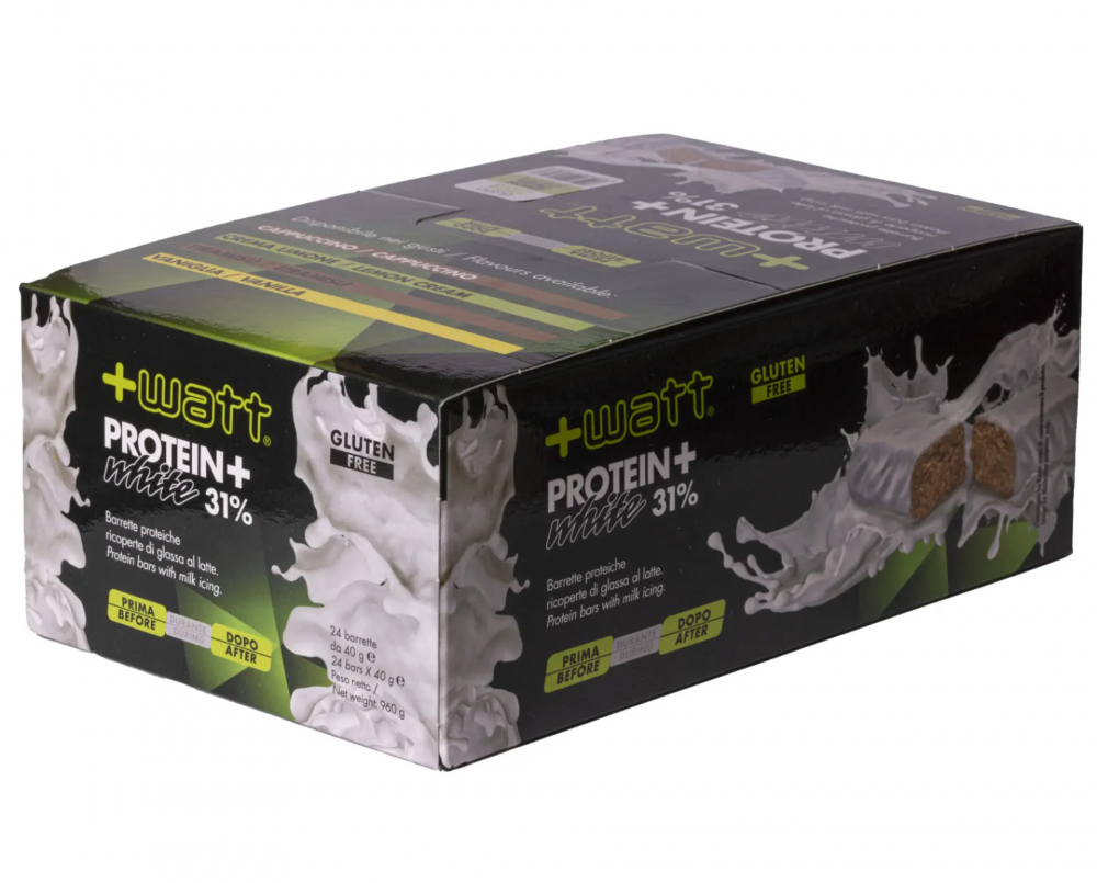 +Watt Protein+ White 24 Barrette Proteiche da 40 gr