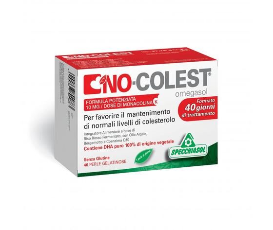 SPECCHIASOL No-Colest Omegasol Formula Potenziata 40 Perle