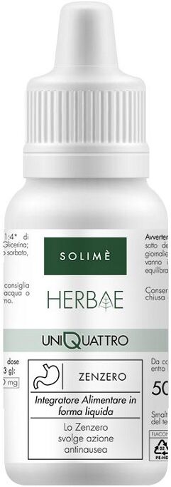 Solime' Srl Uniquattro Zenzero 50ml