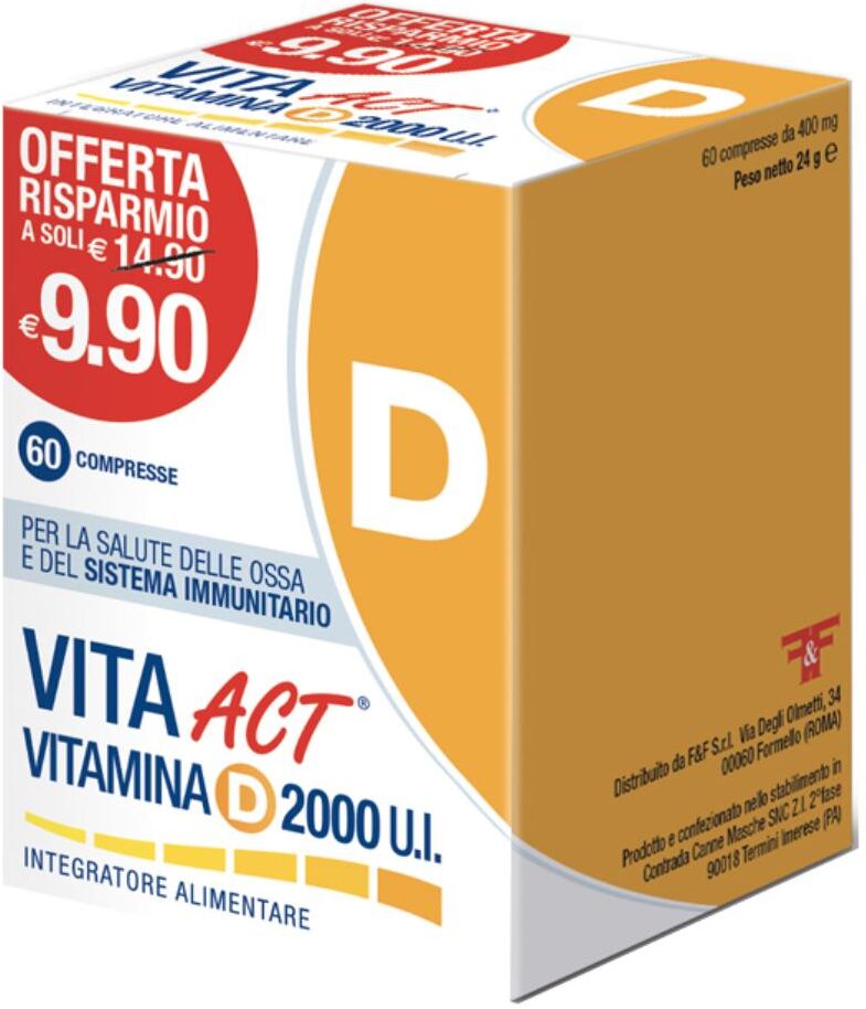 F&f Srl Vita Act Vit D 2000 Ui 60cpr