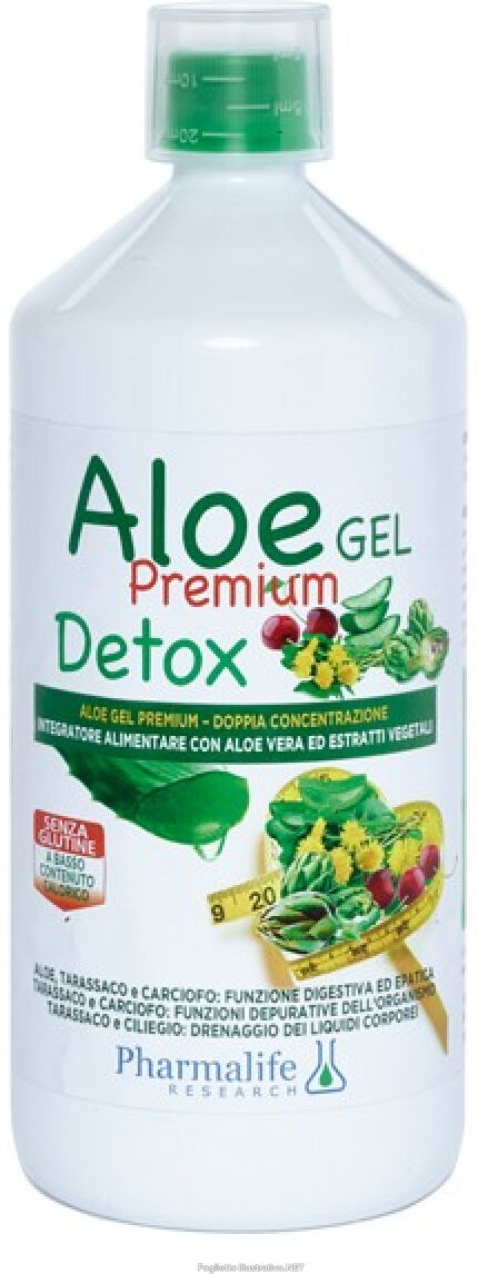 Pharmalife research srl Aloe Gel Premium Detox 1l Alimenti  Pharmalife Research