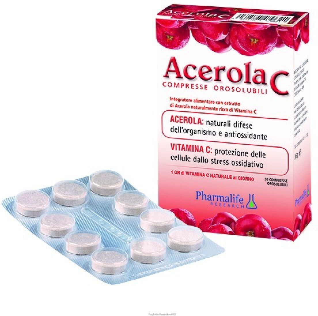 Pharmalife research srl Acerola C 30 Compresse Orosolubili Pharmalife Research