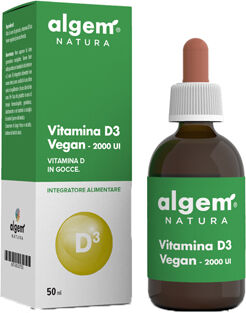 Algem natura srl Algem Vitamina D3 Gocce 2000 Ui 50ml