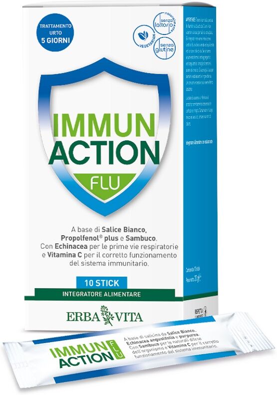 Erba Vita Immun Action Flu 10stickpack