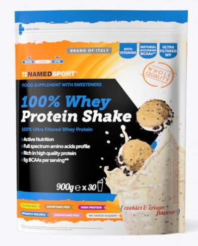 Namedsport srl 100% WHEY PROTEIN SHAKE COOKIES & CREAM 900gr