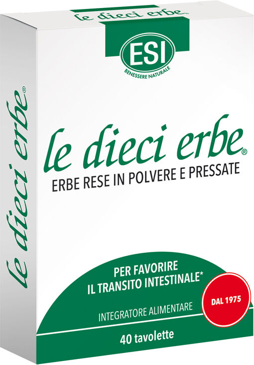 ESI Srl ESI spa LE DIECI ERBE  40 TAVOLETTE