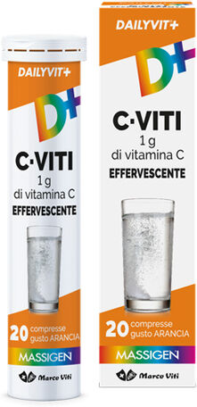 Marco viti farmaceutici spa DAILYVIT+ C EFFERVESCENTE 20 COMPRESSE