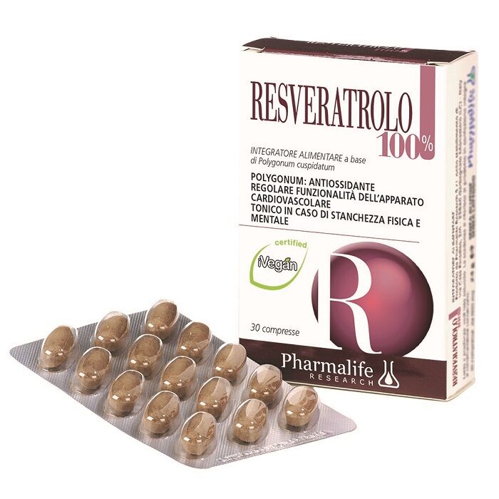 PHARMALIFE RESEARCH Srl RESVERATROLO 100% 30 Cpr PRH
