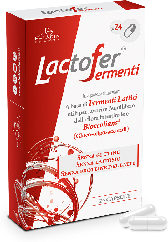 Paladin Pharma Lactofer Fermenti Integratore Fermenti Lattici 24 Capsule