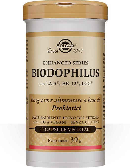 Solgar Biodophilus Integratore Fermenti Lattici 60 Capsule Vegetali