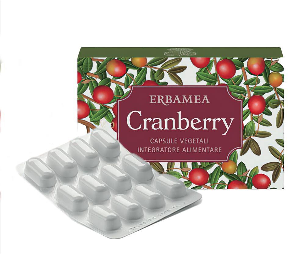 Erbamea Cranberry Integratore Vie Urinarie 24 Capsule